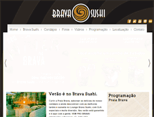 Tablet Screenshot of bravasushi.com.br